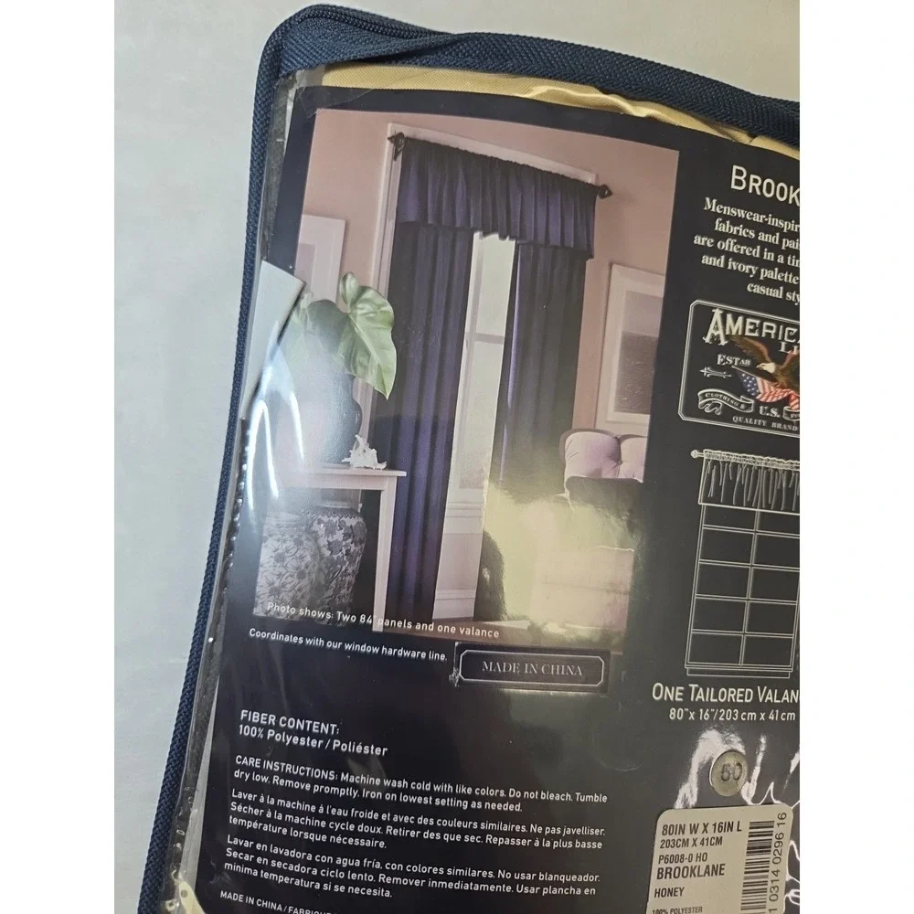 American Living Home Tailored Window Valance 80
